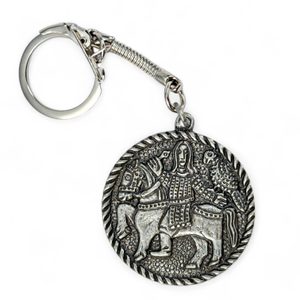 Falconer, keyring zinc antique silver