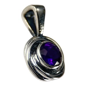 ORCHIDEA, pendentif en argent, améthyste Ag 925/1000
