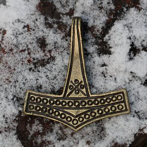 Thor's Hammer, Denmark, Romersdal, Zinc antique brass