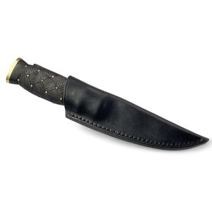 Sgian Dubh, schottisches Messer - Damaszenerstahl