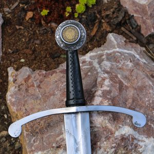 DUM SPIRO SPERO ETCHED SINGLE HANDED SWORD FULL TANG - MEDIEVAL SWORDS{% if kategorie.adresa_nazvy[0] != zbozi.kategorie.nazev %} - WEAPONS - SWORDS, AXES, KNIVES{% endif %}