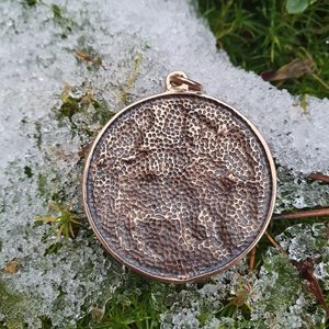 MEDIEVAL FALCONER MORAVIA MAGNA BRONZE PENDANT - PENDANTS, NECKLACES{% if kategorie.adresa_nazvy[0] != zbozi.kategorie.nazev %} - JEWELLERY - BRONZE, ZINC{% endif %}