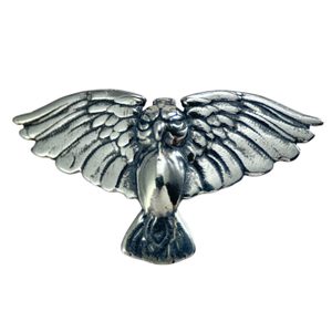 ATHENE NOCTUA, sterling silver little OWL pendant, small