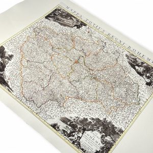 Mappa Totius Regni Bohemiae, handgeschöpftes Papier