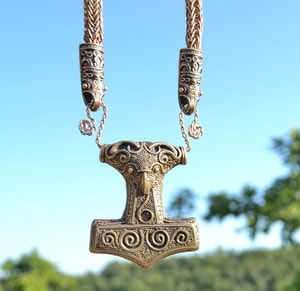 SCANIA, viking knotted necklace, bronze