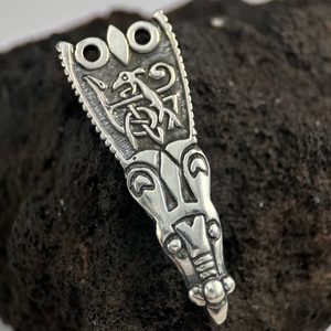 SILVER VIKING CLOAK HOOK, England - 1 piece