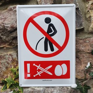 IT'S NOT WATCHING HERE! Emailleschild, Tafel