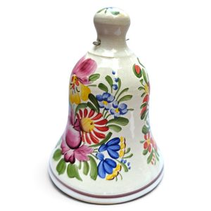 HANDPAINTED BELL, tradional czech ceramics