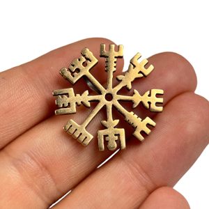 VEGVISIR, rune, pendant for protection, bronze