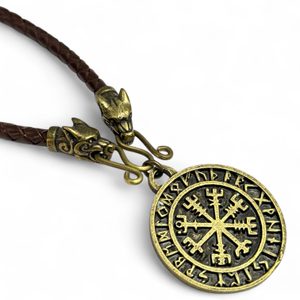VEGVÍSIR, LEATHER BOLO - zinc