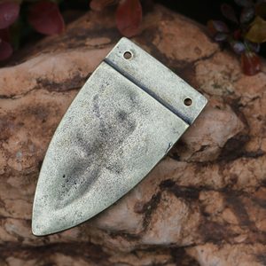 FLEUR DE LIS Viking Strap End, zinc