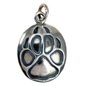 WOLF TRACK, pendant, sterling silver
