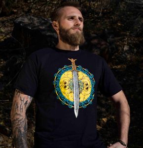 Claíomh Solais - Schwert des Lichts, Keltisches T-Shirt Männer - Irisch