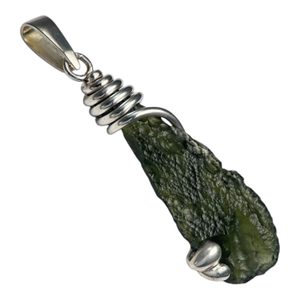 VIRGO, necklace - Moldavite, silver 925/1000