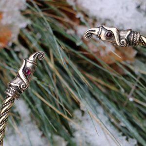 Huginn and Muninn, Viking brass Arm Ring