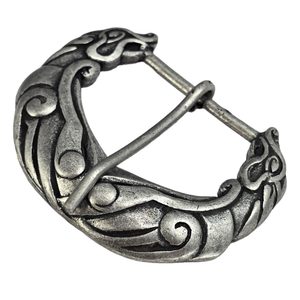WOLF FENRIR Borre style - belt buckle zinc