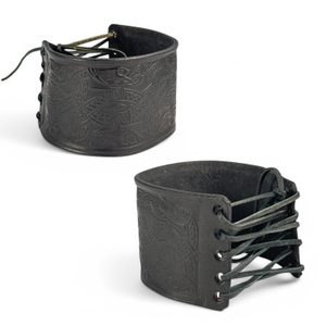Bracelet - Viking motifs, black