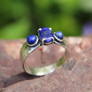 CITTADELLA, ring, lapis lazuli, silver 925 rings with gemstones