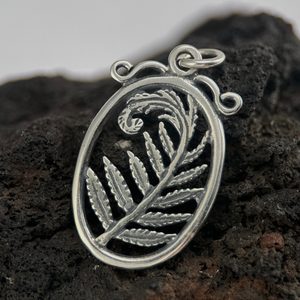 FERN, silver pendant