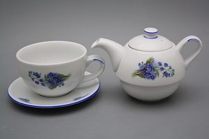 Tea set Duo, forget-me-not