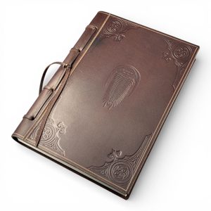 Trilobite, carnet paléontologique en cuir, non ligné