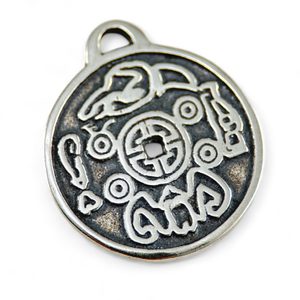 Amulet Wealth Buddhist Feng Shui, silver 925/1000