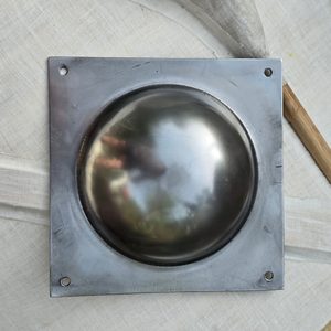 Bosse de bouclier, 2 mm d'acier, romain, umbo, carré - droit