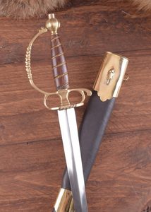 An 18th-century civilian sword with a scabbard