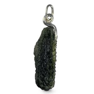 COSMA, Moldavite pendentif, argent 925/1000