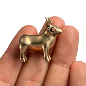 Celtic Bull from Bull Rock Cave, Moravia, figure bronze