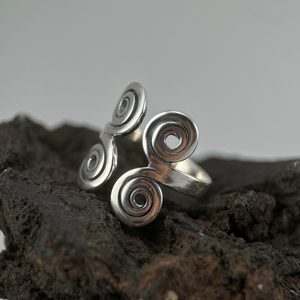 RING with spirals, Baltic, 10th century, silver 925/1000