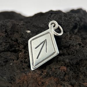 TIWAZ, Rune, pendant, silver
