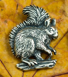 Eichhörnchen, Silber-Anhänger Ag 925