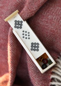 Boîte en os ancienne 10 cm