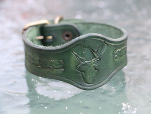 CERF, bracelet de chasse en cuir