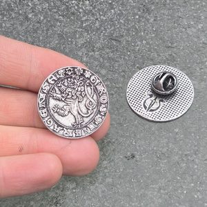 Prague groschen, pin, zinc