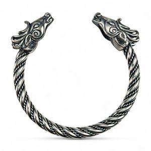 FIANNA, Celtic Deer, silver bracelet