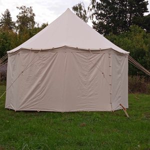 Wiese mittelalterliches Zelt Durchmesser 4 m, Höhe 3,7 m