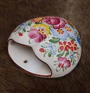 Heart on the wall - hand-painted, Czech ceramics