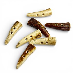 Bouton de bois - cerf