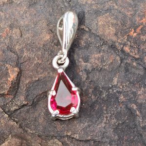 BATHORY, Silber-Anhänger, Glas, Ag 925