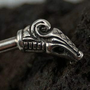 DREKI, Nordischer Drache, Silberarmband 925/1000, 10g