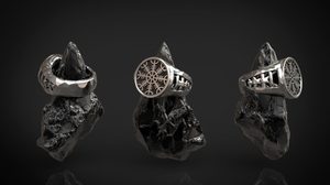 AEGISHJÁLMUR - HELM OF AWE, VIKING RING, SILVER - ROCK - RINGS{% if kategorie.adresa_nazvy[0] != zbozi.kategorie.nazev %} - SILVER JEWELLERY{% endif %}