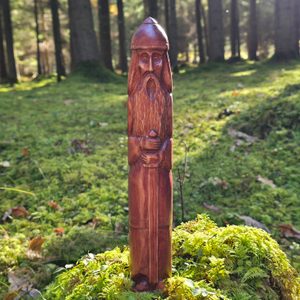 PERUN, Slavic God, carved statue