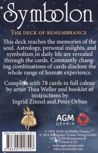 TAROT CARDS, Symbolon GB - The deck of remembrance