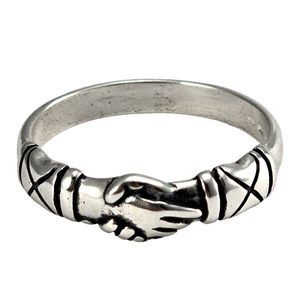 BAGUE D'AMITIÉ - BAGUE FEDE, mitlalterlich, Argent 925/1000