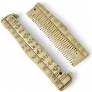 Peigne viking avec fourreau 16 cm