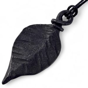 Forged leaf, pendant