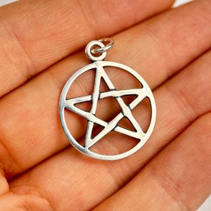 PENTAGRAM, silver pendant, Ag 925, small