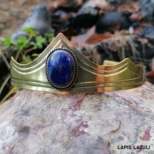 GRACIA - MEDIEVAL GOTHIC CROWN WITH SODALIT OR LAPIS LAZULI - TIARAS, CROWNS{% if kategorie.adresa_nazvy[0] != zbozi.kategorie.nazev %} - SHOES, COSTUMES{% endif %}